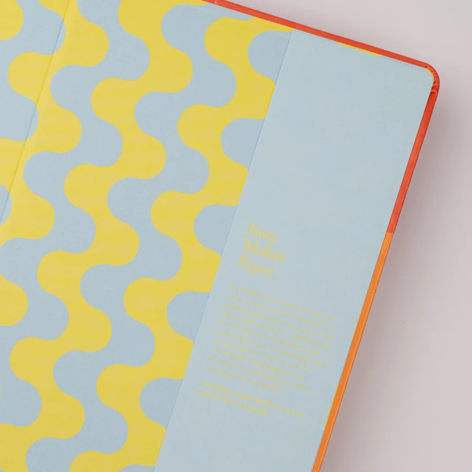 Image of Any Day Now - 2025 Diary - The Freestyler - Dot Grid - Red & Orange