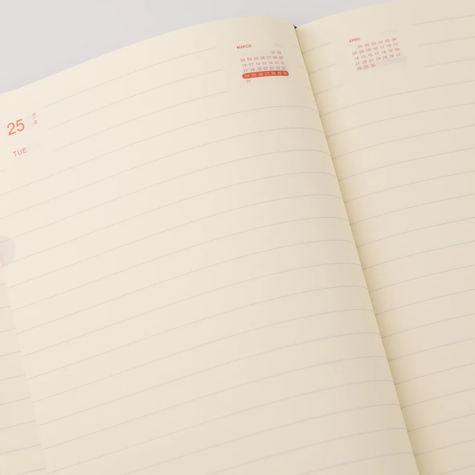 Image of Any Day Now - 2025 Diary - The Freestyler - Ruled - Black & White