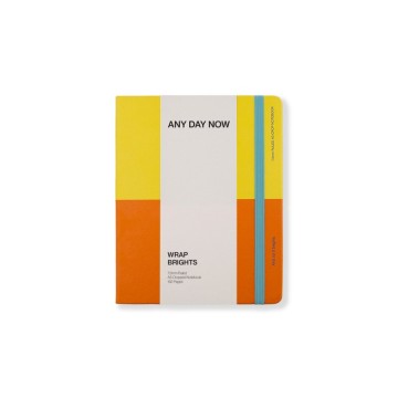 Image for Any Day Now - Cropped Ruled A5 Notebook Orange & Yellow