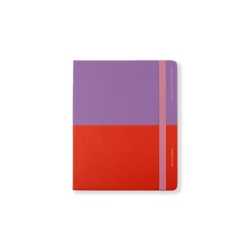 Image for Any Day Now - Cropped Ruled A5 Notebook Purple & Red