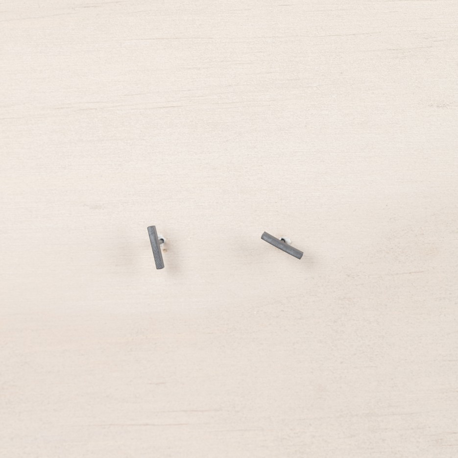 Image of MER12 Bar Studs - Sterling Silver