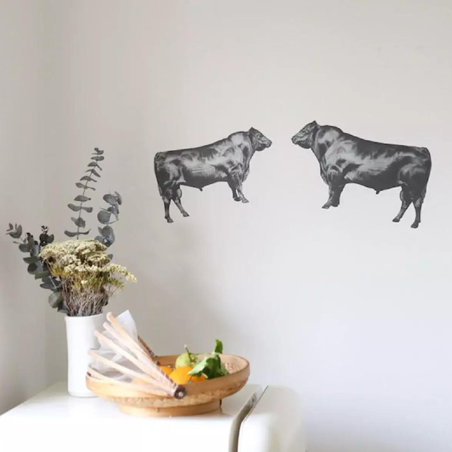 Image of Bull (Left) Wall Decal ALR-LBUL