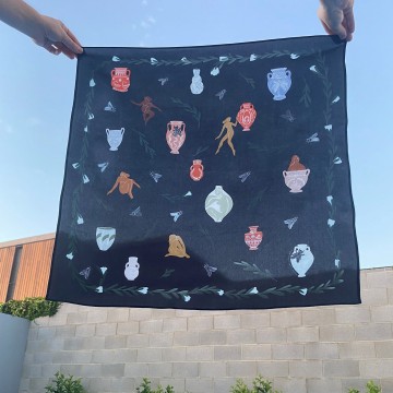 Image for Amphora Scarf Med - 100% Silk Crepe de Chine