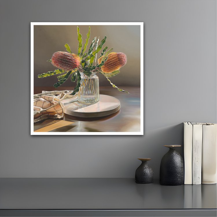 Image of Banksia Blush | 40cm x 40cm