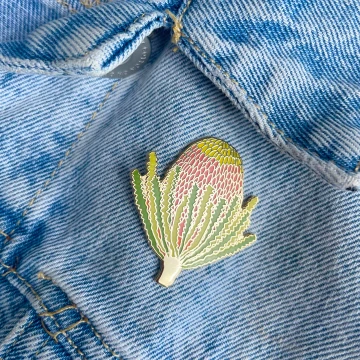 Image for Banksia Enamel Pin | Braw Paper Co
