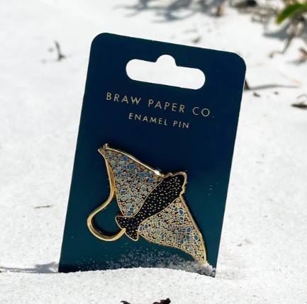 Image of Eagle Ray Enamel Pin | Braw Paper Co