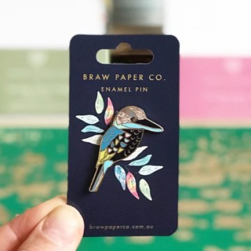 Image for Kookaburra Enamel Pin | Braw Paper Co