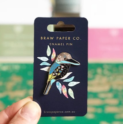 Image of Kookaburra Enamel Pin | Braw Paper Co
