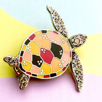 Image for Turtle Enamel Pin | Braw Paper Co
