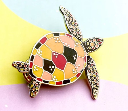 Image of Turtle Enamel Pin | Braw Paper Co