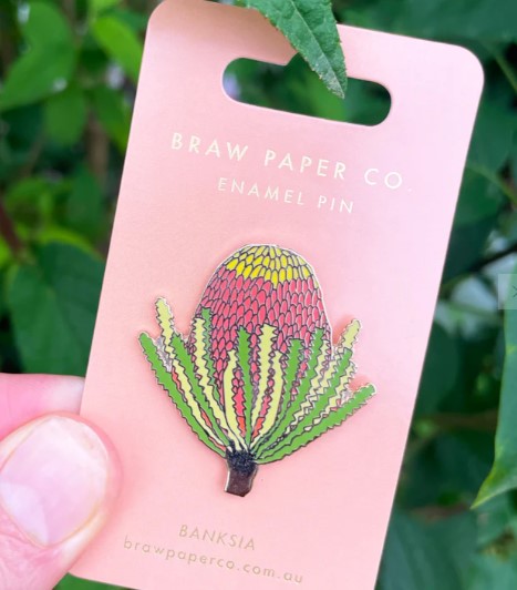 Image of Banksia Enamel Pin | Braw Paper Co