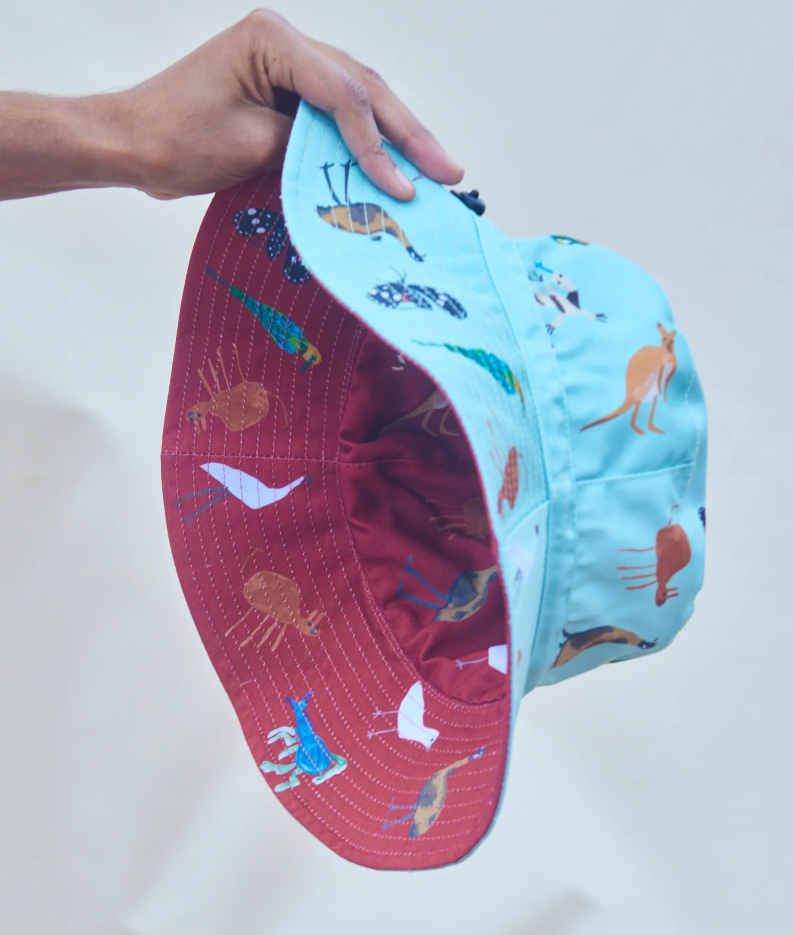 Image of Juluwarlu Bucket Hat - thalu-ngarli (animals)