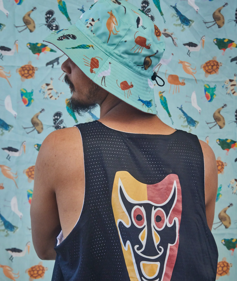 Image of Juluwarlu Bucket Hat - thalu-ngarli (animals)