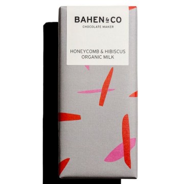 Image for Honeycomb & Hibiscus - Organic Milk | Bahen & Co Chocolate