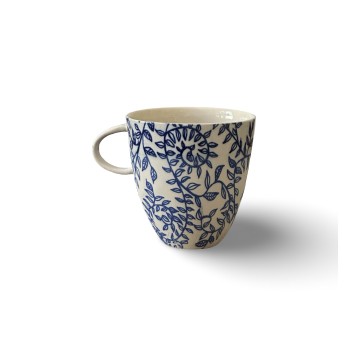 Image for Tumbler Cup w Handle | Vine Leaf FW03H