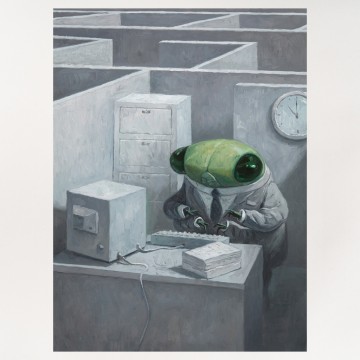 Image for Archival Print | Desk Job (Cicada)