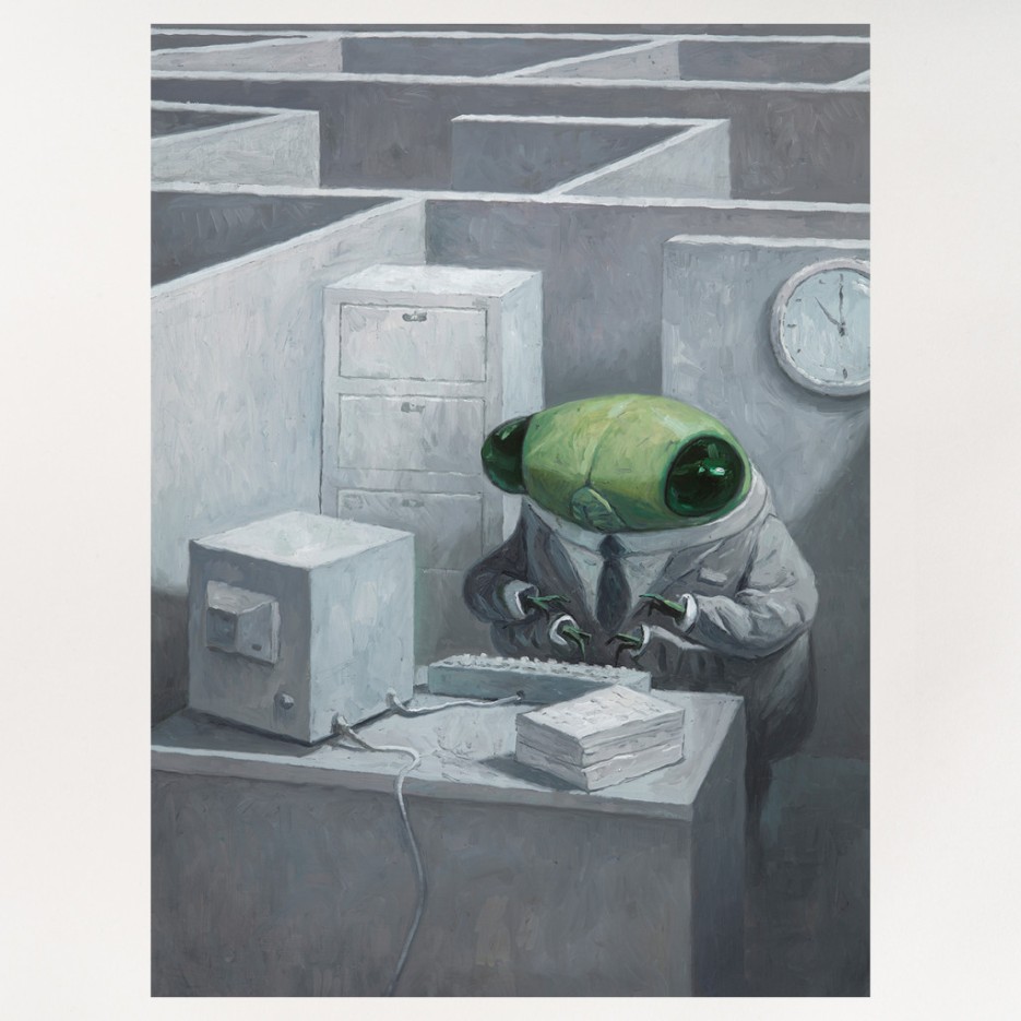 Image of Archival Print | Desk Job (Cicada)