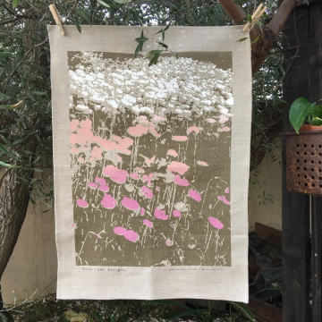 Image for Linen Tea Towel - Everlastings (Flax)