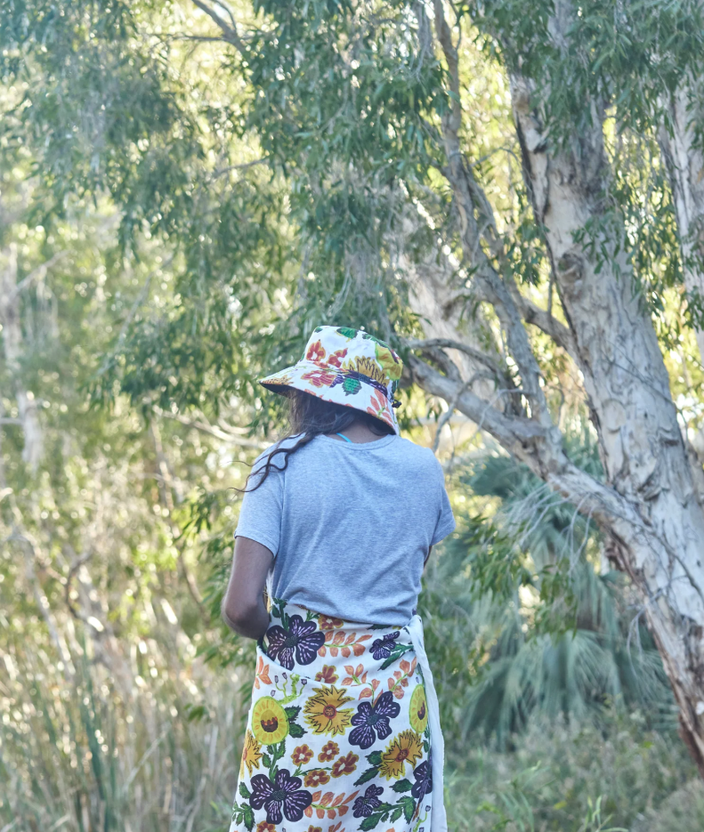 Image of Juluwarlu Fabric - Native Flowers and Fruits