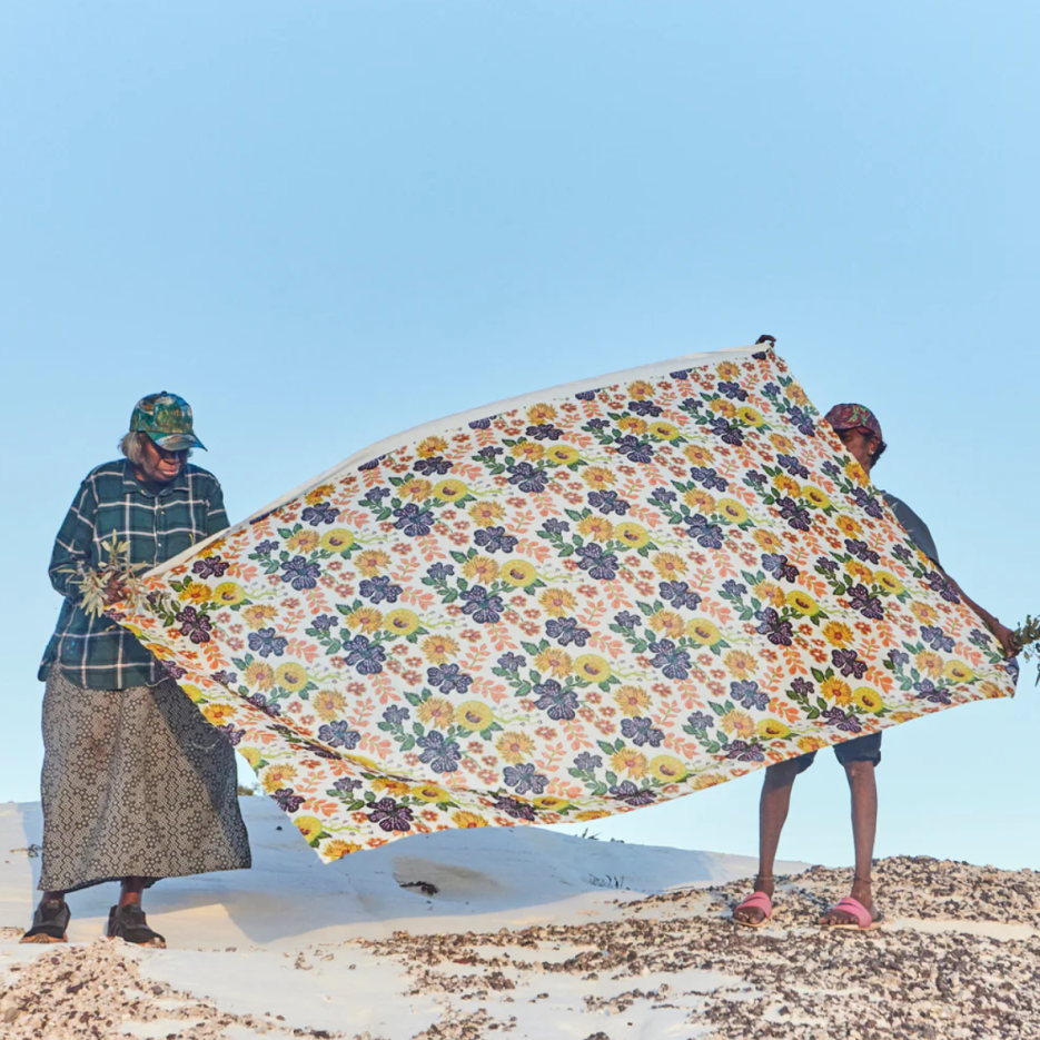 Image of Juluwarlu Fabric - Native Flowers and Fruits