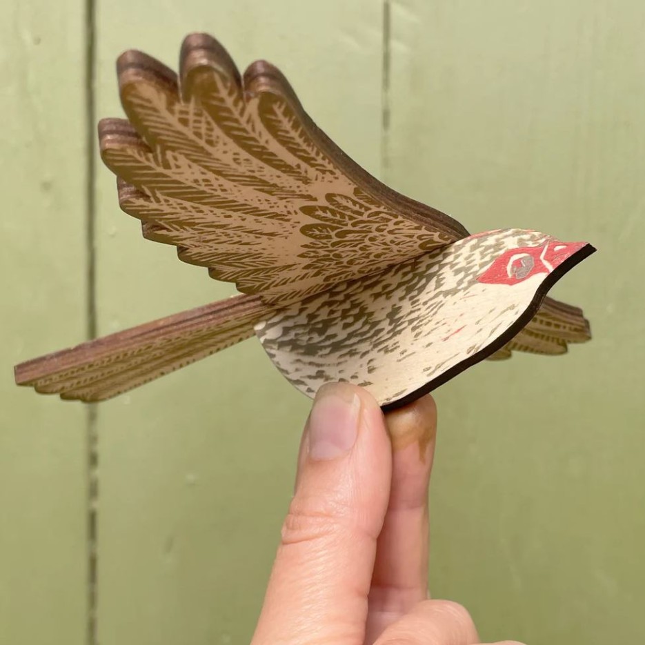 Image of Bird Mobile | Superb Fairy Wren Female