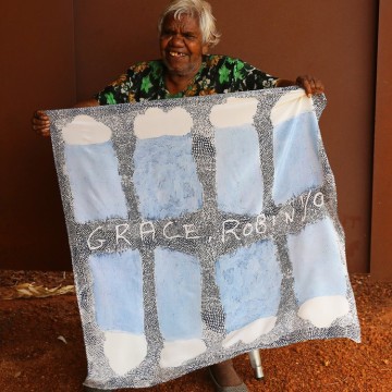 Image for Tangentyere Silk Scarf - Kwatye