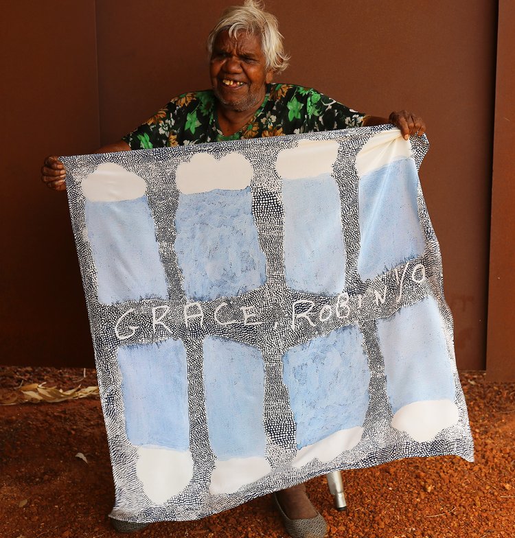 Image of Tangentyere Silk Scarf - Kwatye