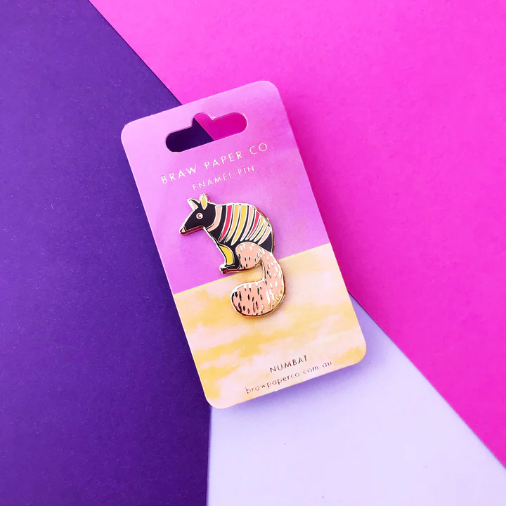 Image of Numbat Enamel Pin | Braw Paper Co