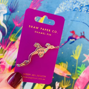 Image for Sea Dragon Enamel Pin | Braw Paper Co