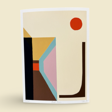 Image for Red Sun Print - Sisa Studio