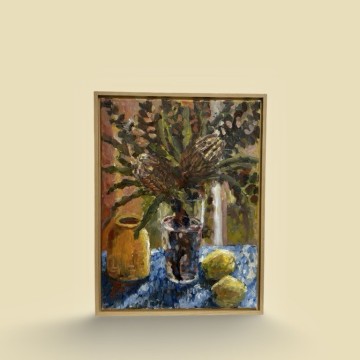 Image for Lemons and Banksias Oil Painting | BJA
