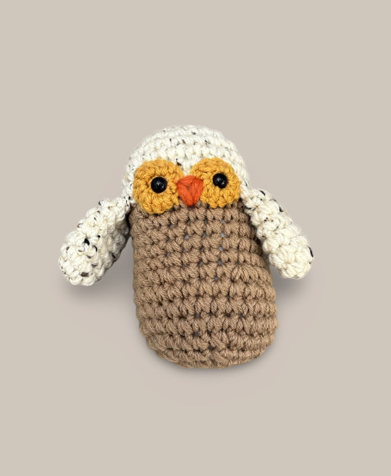 Image of HAA Owl Small Crochet | Tan