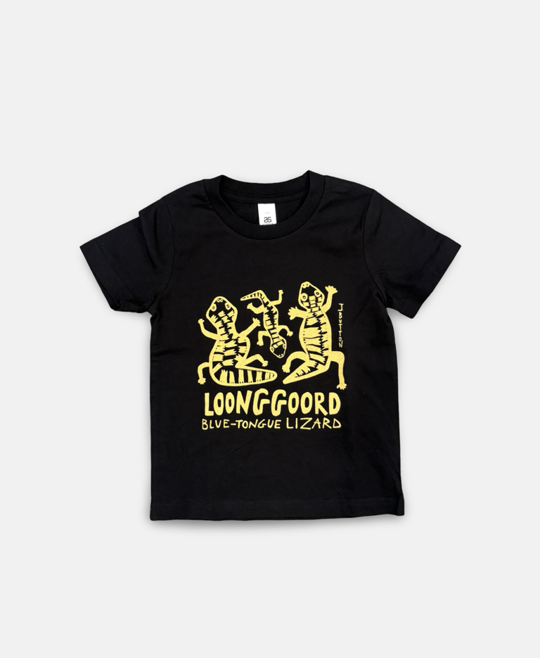 Image of JB Kids T-Shirt Loonggord - Size 2 Black/Gold