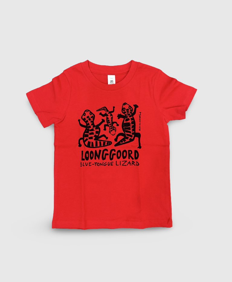 Image of JB Kids T-Shirt Loonggord - Size 4 Red/Black