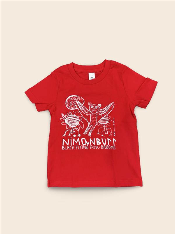 Image of JB Kids T-Shirt Nimanburr - Size 2 Red/White