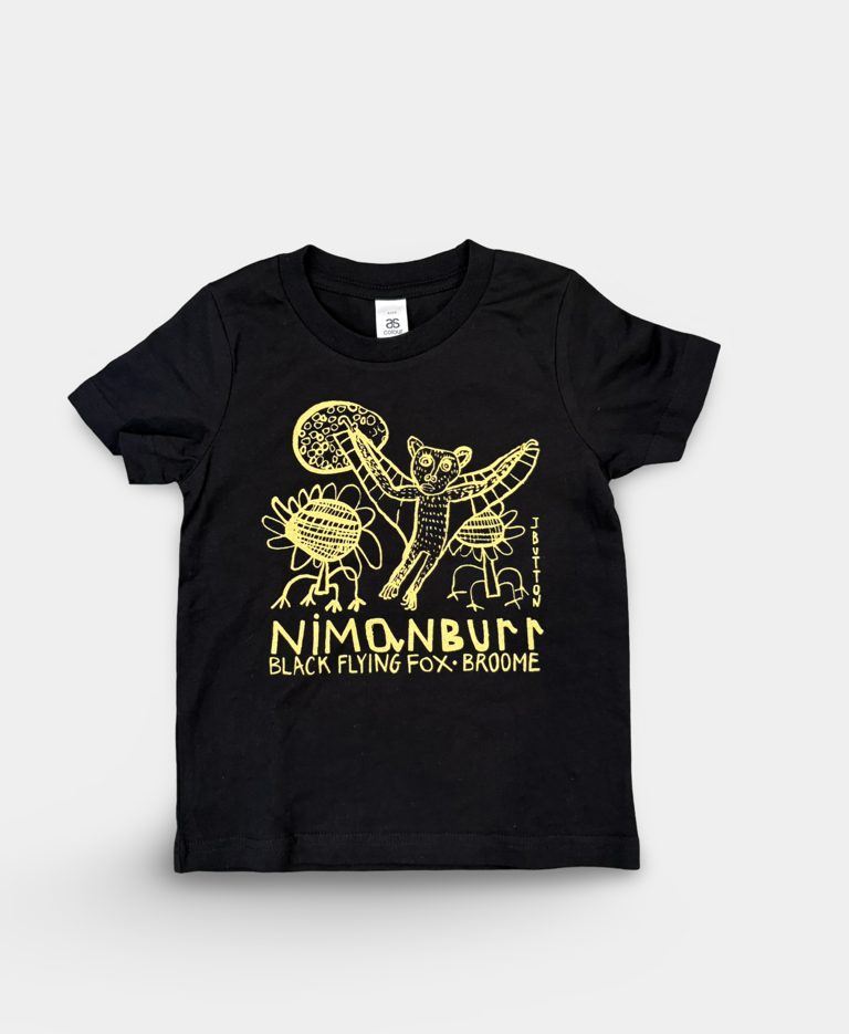 Image of JB Kids T-Shirt Nimanburr - Size 2 Black/Gold