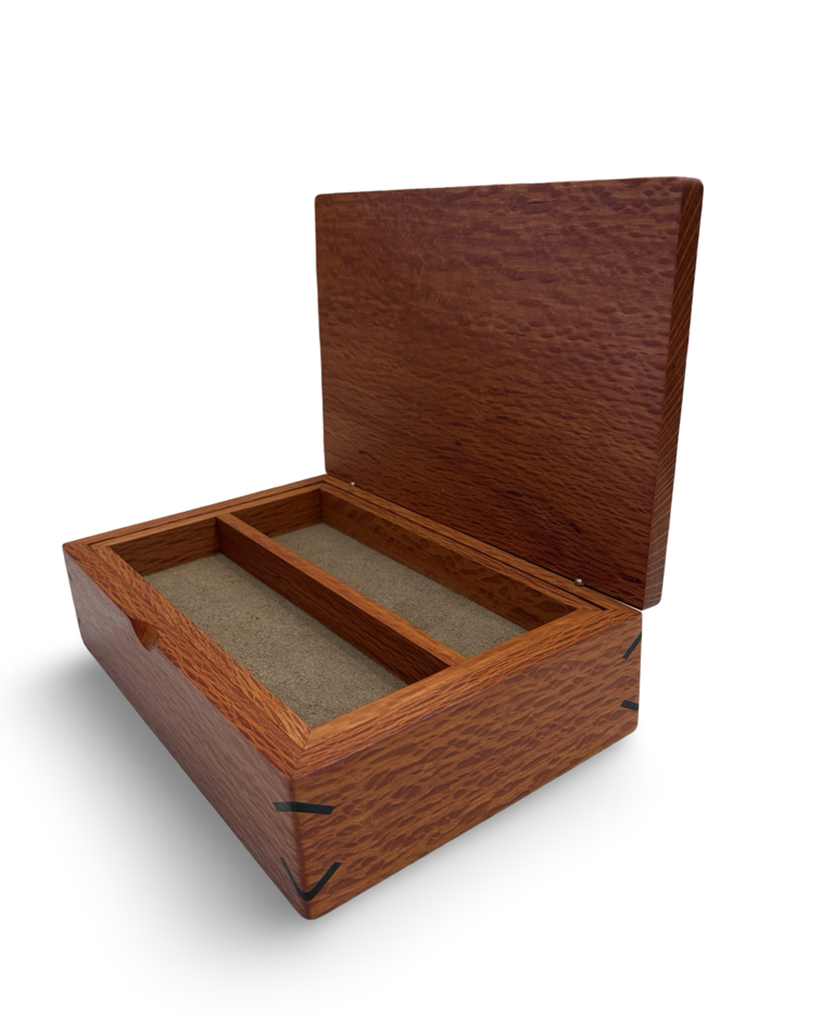Image of Wooden Box with Tray | Sheaok 259