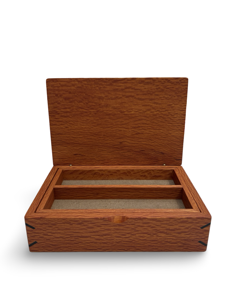Image of Wooden Box with Tray | Sheaok 259