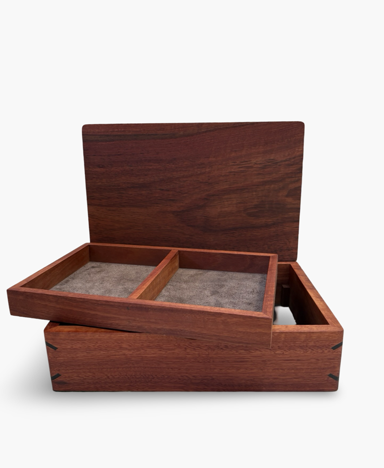 Image of Wooden Box with Tray | Jarrah 259