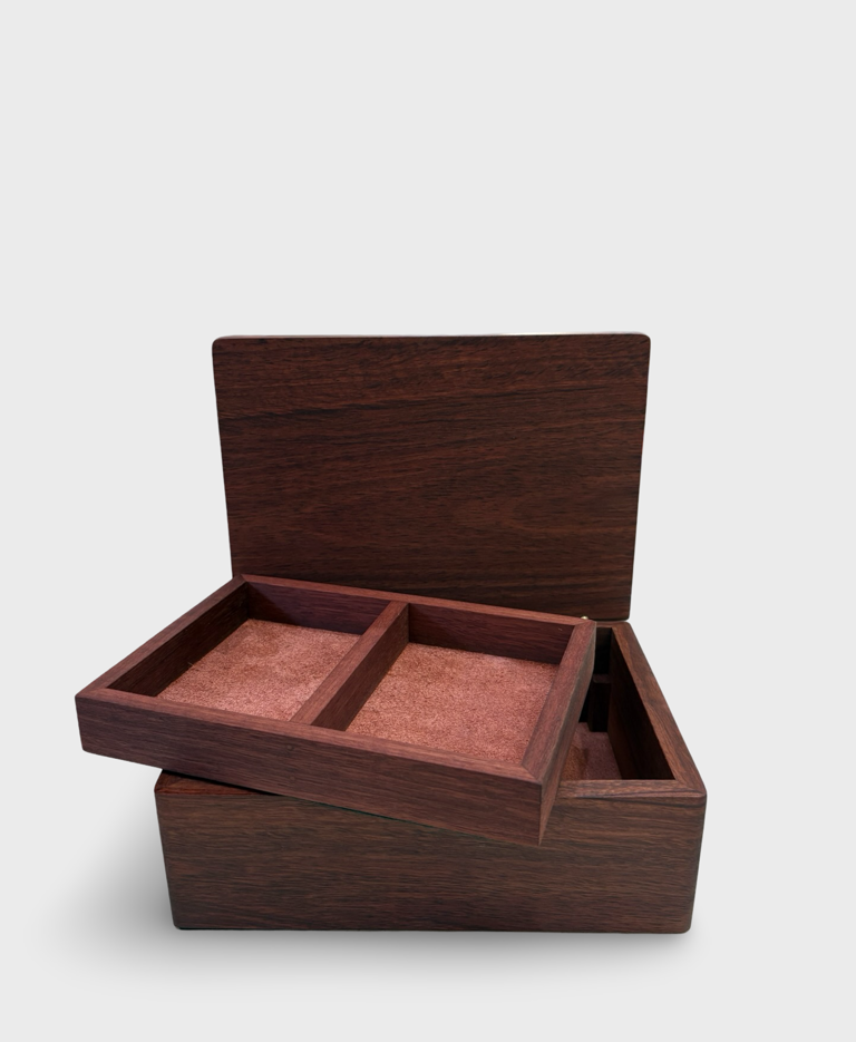 Image of Wooden Box with Tray | Jarrah 179