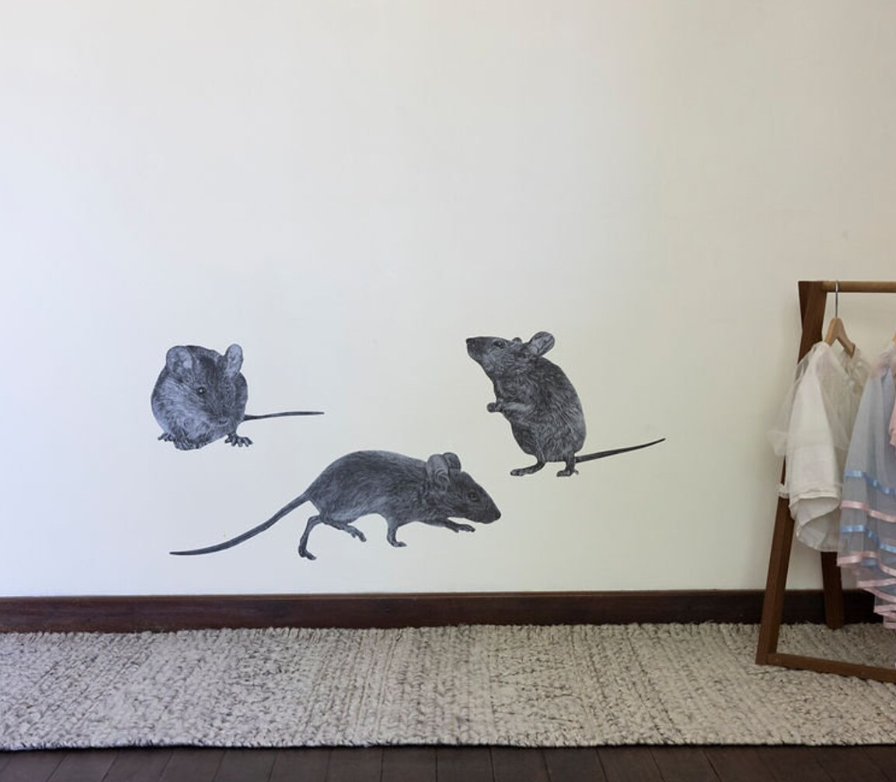 Image of Mouse Set of 3 Wall Decal ALR-MOUS