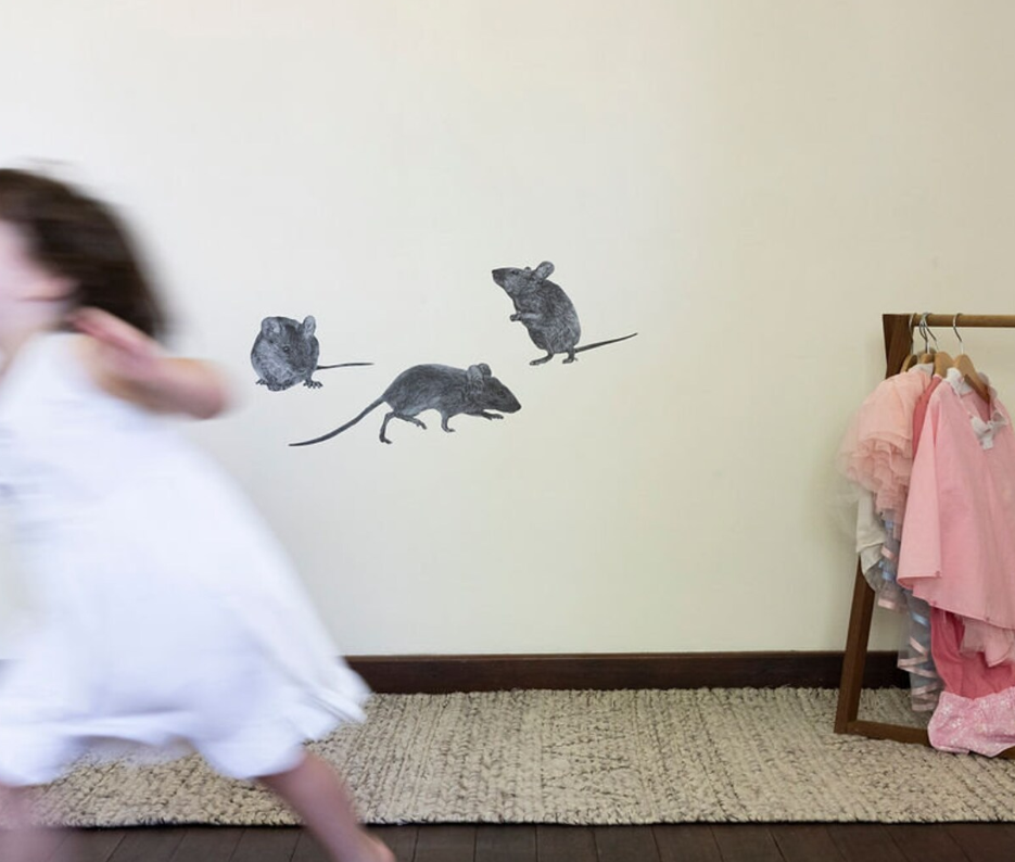 Image of Mouse Set of 3 Wall Decal ALR-MOUS