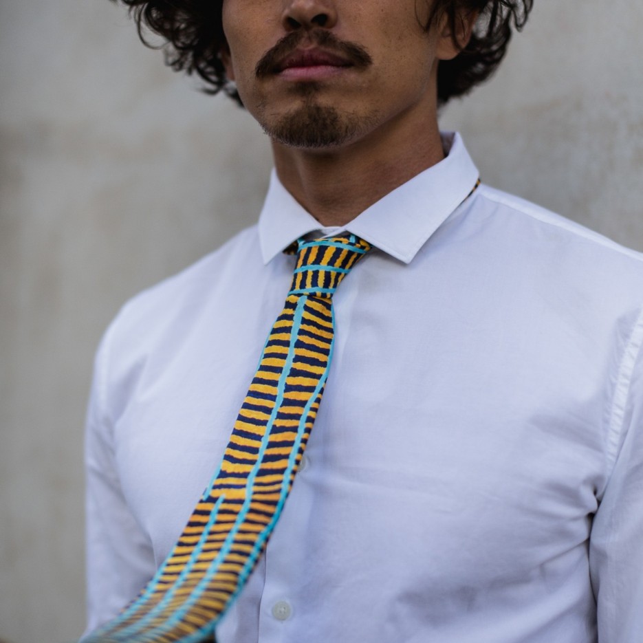 Image of Silk Tie - Kulyakartu Ngurra by Wokka Taylor | One of Twelve