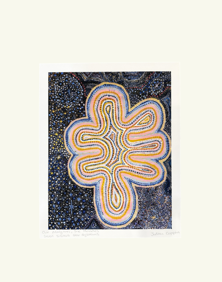 Image of Juluwarlu Giclee Print - Our Malyarri, The Pleiades Seven Sisters Star System| Judith Coppin