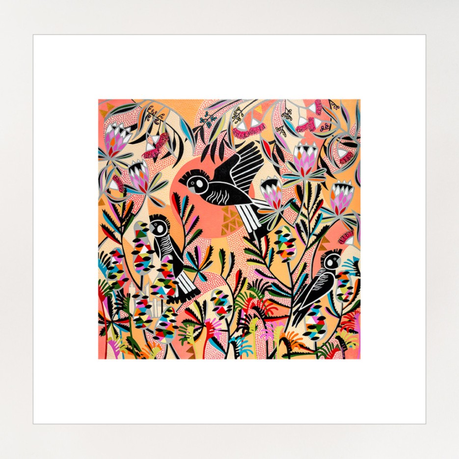 Image of Sun Setting on the Carnabys Print | Helen Ansell