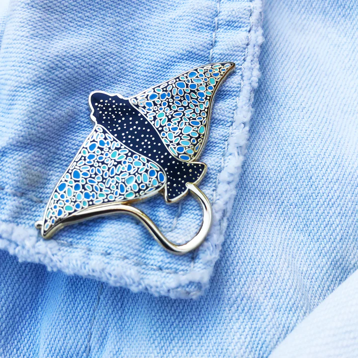 Image of Eagle Ray Enamel Pin | Braw Paper Co