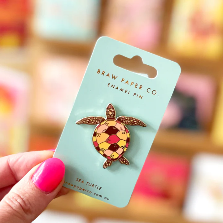 Image of Turtle Enamel Pin | Braw Paper Co