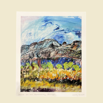 Image for Juluwarlu Print Giclee - Storms on the Hamersley Ranges | Wendy Hubert
