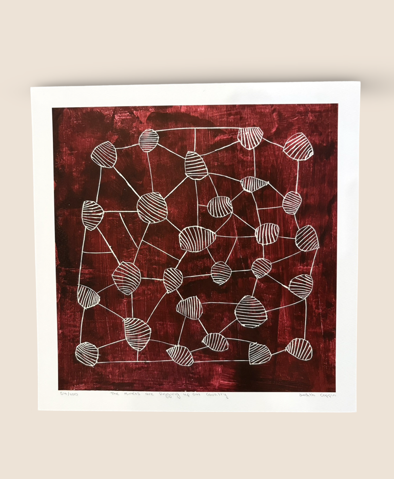 Image of Juluwarlu Giclee Print - The Miners Are Digging Up Our Land |Judith Coppin