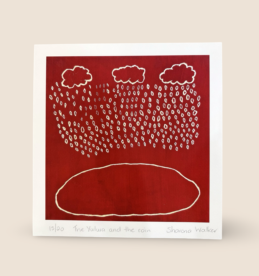 Image of Juluwarlu Giclee Print  - The Yulura and the Rain | Sharona Walker